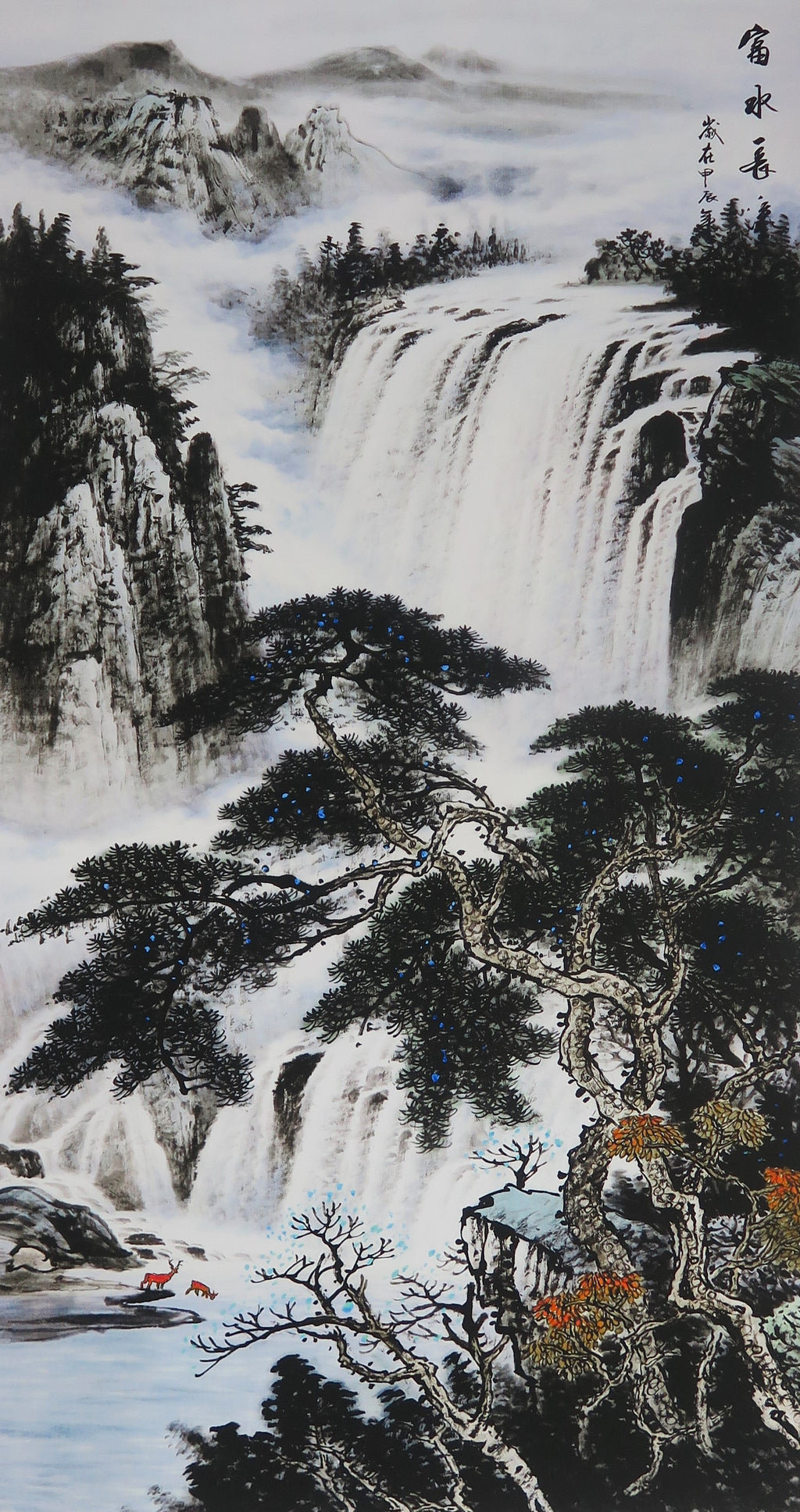 中国画　額装66cm×116cm Chinese Painting 中国水墨画 – Da Wei Arts